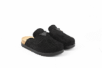 sabot mules confort femme en daim noir   R 204 – Image 4