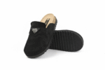 sabot mules confort femme en daim noir   R 204 – Image 3